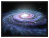 Sternenwirbel Galaxie auf Leinwandbild gerahmt Größe 80x60