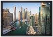 Dubai Metropole auf Leinwandbild gerahmt Größe 60x40