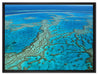 Wunderschöne Ozean Riffe auf Leinwandbild gerahmt Größe 80x60