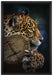 Wunderschöner Leopard auf Leinwandbild gerahmt Größe 60x40