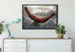 Adler über den Wolken auf Leinwandbild gerahmt verschiedene Größen im Wohnzimmer