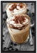 Cappuccino auf Leinwandbild gerahmt Größe 60x40
