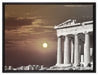 schöner Tempel der Athene auf Leinwandbild gerahmt Größe 80x60