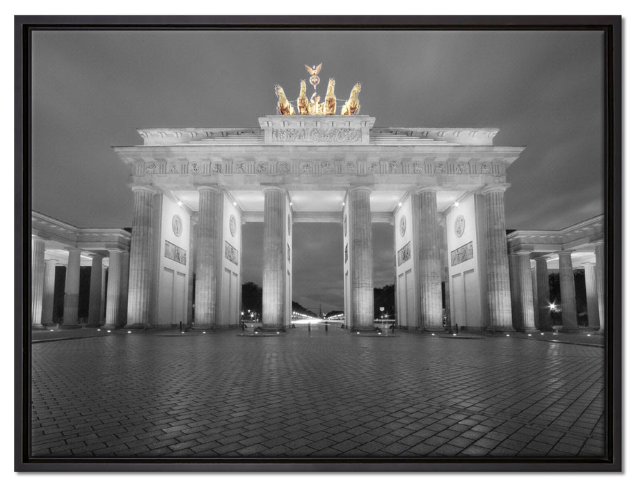 schönes Brandenburger Tor auf Leinwandbild gerahmt Größe 80x60