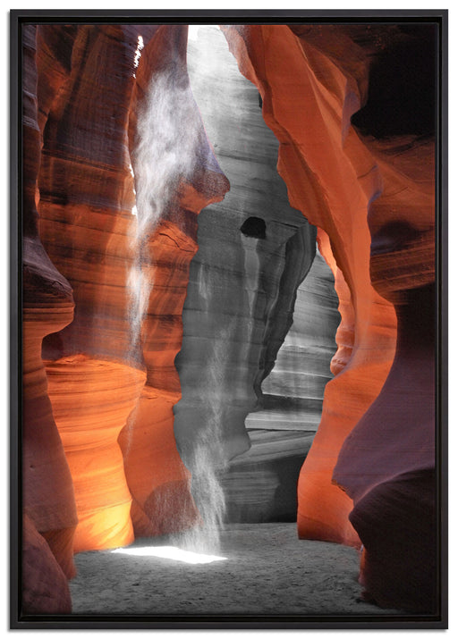 prächtiger Antelope Canyon auf Leinwandbild gerahmt Größe 100x70