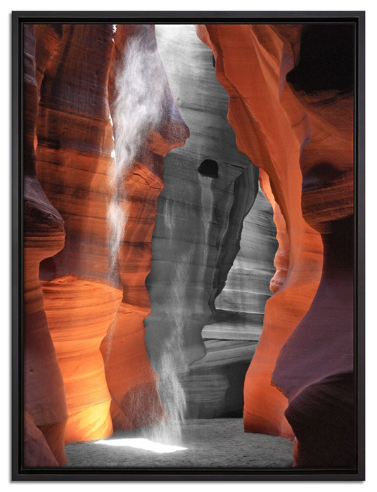 prächtiger Antelope Canyon auf Leinwandbild gerahmt Größe 80x60