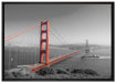 eindrucksvolle Golden Gate Bridge auf Leinwandbild gerahmt Größe 100x70