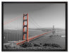 eindrucksvolle Golden Gate Bridge auf Leinwandbild gerahmt Größe 80x60