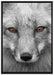 wunderschöner Fuchs im Portrait auf Leinwandbild gerahmt Größe 100x70