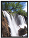 Wasserfall im Dschungel auf Leinwandbild gerahmt Größe 80x60