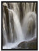kleine Wasserfälle auf Leinwandbild gerahmt Größe 80x60