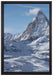 schneebedeckte Gipfel auf Leinwandbild gerahmt Größe 60x40