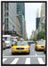 Taxi in New York City auf Leinwandbild gerahmt Größe 100x70