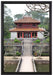 chinesischer Tempel auf Leinwandbild gerahmt Größe 60x40