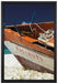Boot am Strand auf Leinwandbild gerahmt Größe 60x40