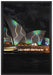 Sydney Opera House Beleuchtung auf Leinwandbild gerahmt Größe 60x40