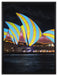 Sydney Opera House auf Leinwandbild gerahmt Größe 80x60