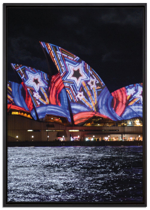 Sydney Opera House auf Leinwandbild gerahmt Größe 100x70