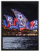 Sydney Opera House auf Leinwandbild gerahmt Größe 80x60