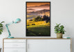 Wunderschöne Toskana Landschaft auf Leinwandbild gerahmt verschiedene Größen im Wohnzimmer