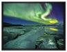 Gletscher Island auf Leinwandbild gerahmt Größe 80x60