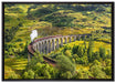 Eisenbahnviadukt in Schottland auf Leinwandbild gerahmt Größe 100x70