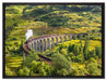 Eisenbahnviadukt in Schottland auf Leinwandbild gerahmt Größe 80x60