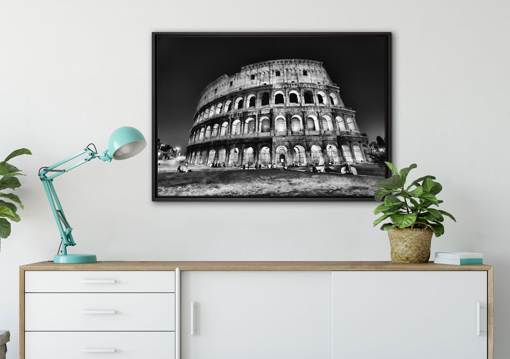 Colosseum in Rom Italien Italy auf Leinwandbild gerahmt verschiedene Größen im Wohnzimmer