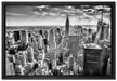 New York bei Tag auf Leinwandbild gerahmt Größe 60x40
