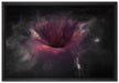 Schwarzes Loch im Weltall auf Leinwandbild gerahmt Größe 60x40