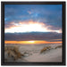 Sanddüne an der Nordsee auf Leinwandbild Quadratisch gerahmt Größe 40x40