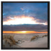 Sanddüne an der Nordsee auf Leinwandbild Quadratisch gerahmt Größe 60x60