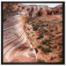 Atemberaubender Grand Canyon auf Leinwandbild Quadratisch gerahmt Größe 70x70