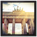 Brandenburger Tor in Berlin auf Leinwandbild Quadratisch gerahmt Größe 40x40