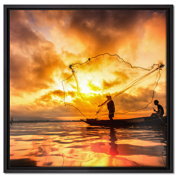 See auf Leinwandbild Quadratisch gerahmt Größe 60x60