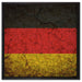 Deutschlandfahne auf Leinwandbild Quadratisch gerahmt Größe 60x60