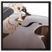 Cello auf Leinwandbild Quadratisch gerahmt Größe 60x60