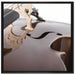 Cello auf Leinwandbild Quadratisch gerahmt Größe 70x70