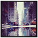 New York Times Square auf Leinwandbild Quadratisch gerahmt Größe 70x70