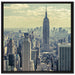 New York Manhattan auf Leinwandbild Quadratisch gerahmt Größe 70x70
