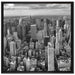 New York Skyline auf Leinwandbild Quadratisch gerahmt Größe 70x70