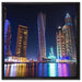 Dubai Burj al Arab auf Leinwandbild Quadratisch gerahmt Größe 60x60