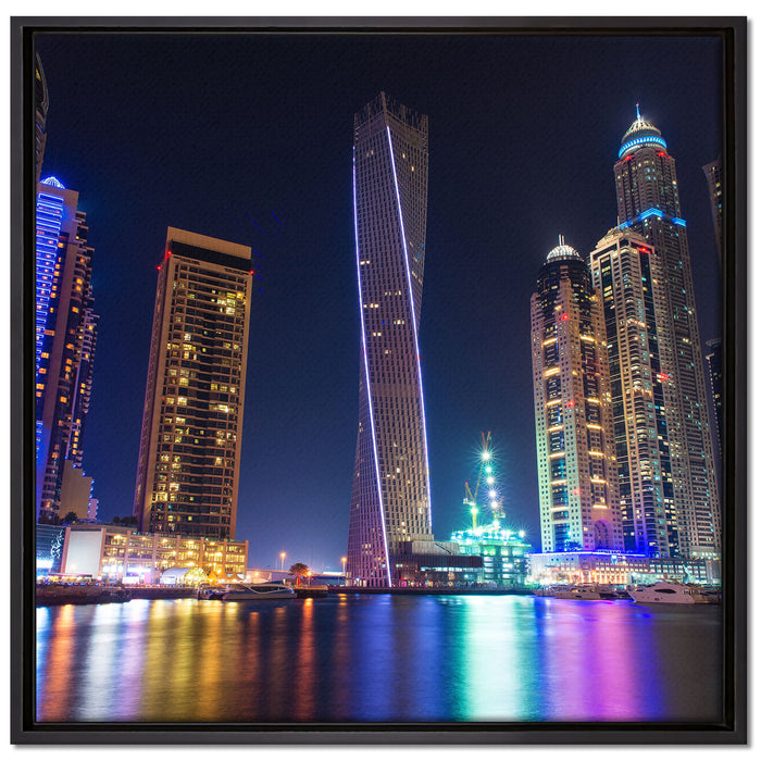 Dubai Burj al Arab auf Leinwandbild Quadratisch gerahmt Größe 70x70