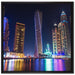 Dubai Burj al Arab auf Leinwandbild Quadratisch gerahmt Größe 70x70