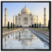 Taj Mahal auf Leinwandbild Quadratisch gerahmt Größe 70x70
