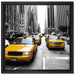 Cityverkehr New York auf Leinwandbild Quadratisch gerahmt Größe 40x40
