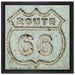 Route 66 auf Leinwandbild Quadratisch gerahmt Größe 40x40