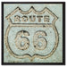 Route 66 auf Leinwandbild Quadratisch gerahmt Größe 60x60