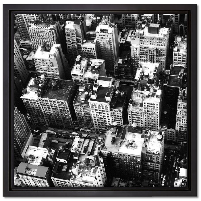 New York City auf Leinwandbild Quadratisch gerahmt Größe 40x40