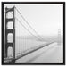 Golden Gate Bridge San Francisco auf Leinwandbild Quadratisch gerahmt Größe 60x60